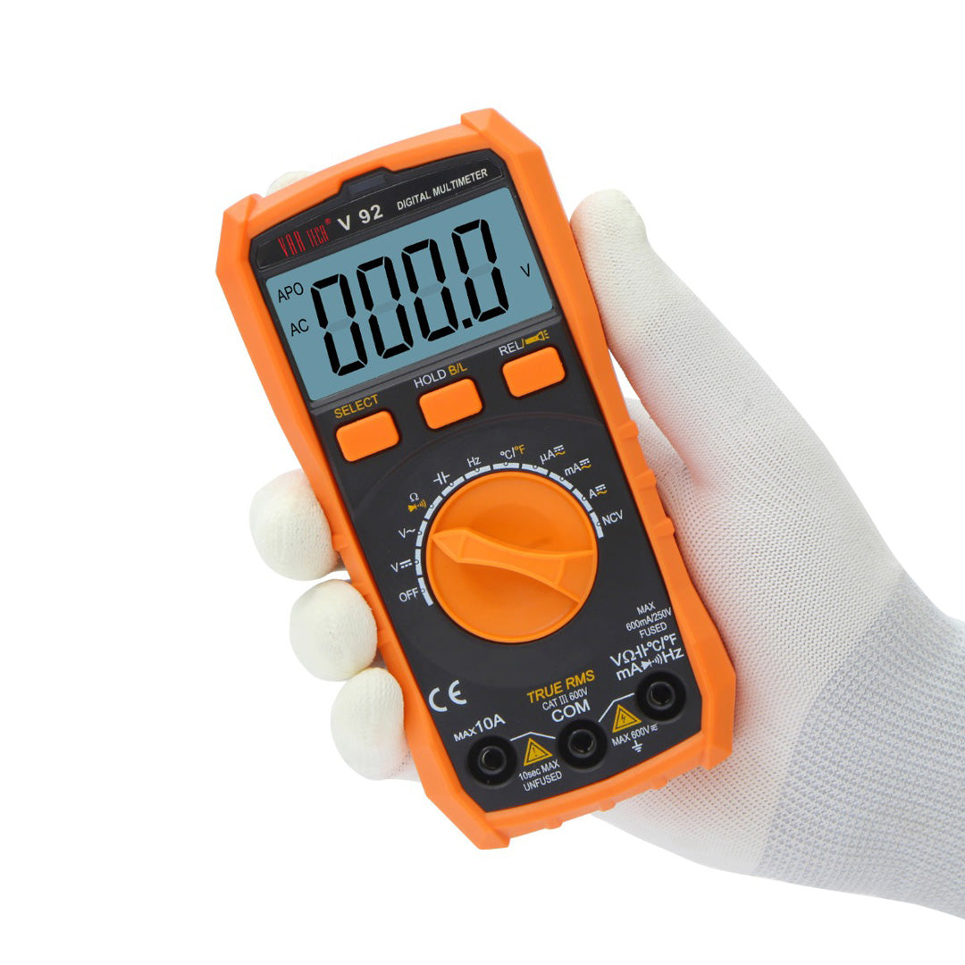 VAR TECH V 92 True RMS 600V AC/DC 10A AC/DC Digital Multimeter VAR TECH V 92 True RMS 600V AC/DC 10A AC/DC Digital Multimeter